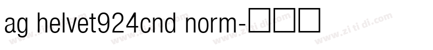 ag helvet924cnd norm字体转换
